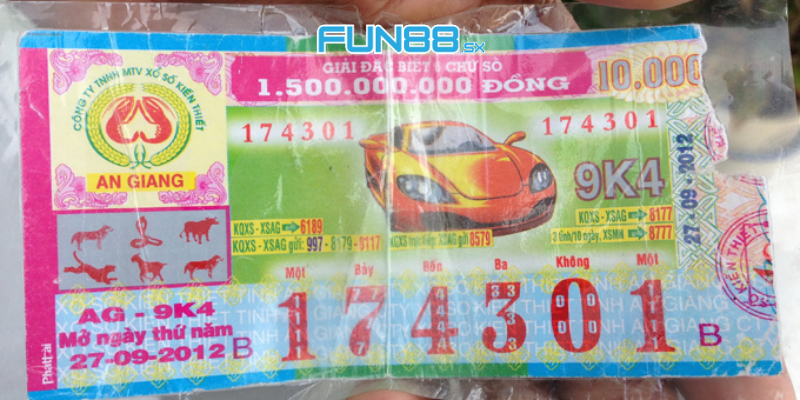 Lô tô tại sảnh xổ số miền Nam Fun88